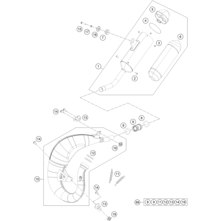 ECHAPPEMENT HUSQVARNA 85 TC...